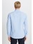 Tailored Slim Fit Dar Kesim Düğmeli Yaka Gofre Desenli Gömlek 5