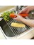 Evye Üstü Katlanır Nihale Paslanmaz Çelik Pratik Sebze Meyve Bulaşık Kurutma Süzgeci 1