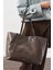 Square Tote Çanta Kahverengi 3