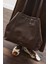 Square Tote Çanta Kahverengi 6