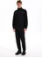 Dik Yaka Düz Siyah Erkek Sweatmont J5WM-SWT7330 2