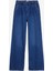 Normal Bel Bol Paça Geniş Fit Indigo Kadın Denim Pantolon Luıse WIDE-1758 1