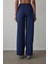 Indigo Termal Etkili Düz Paça Cepli Yüksek Bel Pantolon 3