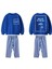 Meet Sea Baskılı Erkek Çocuk 2 li takım - Mavi 3