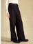 Standart Bel Relaxed Siyah Kadın Pantolon PBF5WL-PNT9524 6