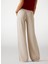 Yüksek Bel Rahat Krem Kadın Pantolon Sexy Palazzo Kadın Palazzo Fit Pant 4