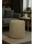 Home Class Yumuşak Teddy Peluş Kumaş Silindir Bench Puf Makyaj Masası Pufu Tabure 2