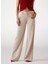 Yüksek Bel Rahat Krem Kadın Pantolon Sexy Palazzo Kadın Palazzo Fit Pant 2