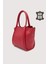 Hakiki Deri Kadın Organizerlı El Çantası Kırmızı SMR9206 8