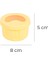 Pastel Hava Sızdırmaz Yuvarlak Silikon Saklama Kabı 150 ml | Sarı 5