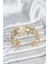 Pirinç Gold Renk Vintage Kadın Bileklik - TJ-BB8058 1