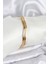 316L Çelik Gold Renk 65 mm Ajda Zikzak Model 3lü Kadın Bileklik - TJ-BB8075 1