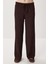 Geniş Paça Krinkıl Örme Pantolon LCI0057 Kahverengi 5