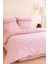 Çift Kişilik Pamuklu Nevresim Takımı Romantic Pink Çiçekli 2