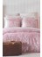 Çift Kişilik Nevresim Takımı Pamuklu Vintage Pembe Paisley 2
