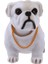 Beyaz Açık Gri Sallayan Kafa Başını Sallayan Bulldog Köpek Dekorasyonu Araba (Yurt Dışından) 2
