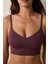 Bordo Pointel Dikişsiz Balensiz Çıkarılabilir Kaplı Bralet 4