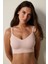 Gül Kurusu Dikişsiz Balensiz Çıkarılabilir Kaplı Pointel Bralet Sütyen 3