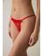 Kırmızı Frill Detailed Mini String Külot 1