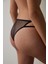 Siyah Fileli Normal Bel Brazilian Külot 2