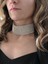 Gümüş Kaplama Rhinestone Choker Tasma Model Kolye 6