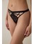 Siyah Strap Detailed Tanga Külot 1