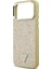 iPhone 17 Pro Max Kılıf Guess Lisanslı M-Safeli Metal Kamera Çerçeveli Üçgen Logolu Glitter Gold 6