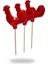 Horoz Lolipop Şeker Büyük Boy Kırmızı 20 x 30 gr 2