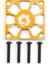 Alüminyum Alaşım Soğutma Fan Kapağı 30X30MM Rc Motor Esc Elektrik Düzenleme Fan Koruma Kapağı Sarı (Yurt Dışından) 1