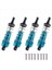 4pcs Metal Şok Emici Damper Yedek Aksesuar Wltoys Için Uyum 144001 1/14 4WD Rc Drift Yarış Araç Parçaları Mavi (Yurt Dışından) 2