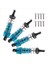 4pcs Metal Şok Emici Damper Yedek Aksesuar Wltoys Için Uyum 144001 1/14 4WD Rc Drift Yarış Araç Parçaları Mavi (Yurt Dışından) 3