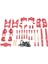 Wltoys Için 1/12 12428 12423 12427 Rc Araç Parçaları Fy Modeli Yükseltilmiş Metal Parçalar Salıncak Kol Koltuğu Rc Araç Parçaları Seti Kırmızı (Yurt Dışından) 1