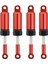 4pcs Alüminyum Alaşım Şok Emici 1/16 Rc Prwler Için Iç Yay Wpl B16 B36 C24 C34 Mn D90 Kırmızı (Yurt Dışından) 1