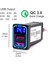 Qc3 0 Araba USB Port Toyota Için Fast Charger Camry Land Cruiser 200 Rav4 Corolla Adaptör LED Voltmetre Buz Mavisi (Yurt Dışından) 5