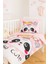 Yenidoğan Kız Bebek Nevresim Takımı &AMP;#37;100 Pamuklu Panda So Cute 3