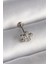 316L Çelik Gümüş Renk Zirkon Taşlı Yıldız Model Tragus Piercing 2