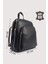Hakiki Deri Kadın Sırt Çantası Siyah SMR9209 2
