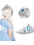 Frozen Elsa Tacı Saç ve Asa Seti – Karlar Ülkesi Prenses Aksesuar Seti 2