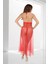 Kırmızı Dantelli Tül Gecelik - M057 4