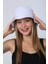Bej Bucket Şapka %100 Pamuk Düz Desen Kadınlar İçin Konforlu Tasarım 6