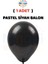 ( 1 Adet ) Siyah Balon 12'' Lateks Pastel Balon Doğum Günü Organizasyon Süsleme 1