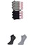 Siyah ve Gri Kadın Bilek Çorap 6 Çift 1