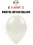 ( 5 Adet ) Beyaz Balon 12'' Lateks Pastel Balon Doğum Günü Organizasyon Süsleme 1