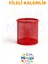 Plastik Kırmızı Fileli Kalemlik Ofis Kalemlik Büro Kalemliği 1