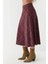 Kadın A-Form Kalın Midi Etek Kırmızı 7