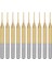 Pcb Makinesi Için 10 Adet Titanyum Kaplama Karbür Uçlu Freze Gravür Freze Kesici Cnc Yönlendirici Uçları, 1/8 Inç Şaft 0,8 mm (Yurt Dışından) 1