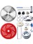 10 Inç x 80 Ton Uçlu Çalı Kesme Makinesi Bıçakları ve 9 Inç x 36 Dişli Karbür Uçlu Bıçaklar Evrensel Adaptör Kitiyle Uyumludur (Yurt Dışından) 1