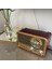 Gold Retro & Vintage Nostaljik Radyo Bluetootlu Fenerli Mini Kibar Fm Radyo Şık Ve Tarz Bir Arada - Videolu Ürün 10