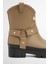 Elley Harness Welly Çizme Military Brown 8