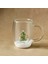 New Year Yılbaşı Pia Frosty Pine Tree Çift Cidarlı Cam Kupa 350 ml 1
